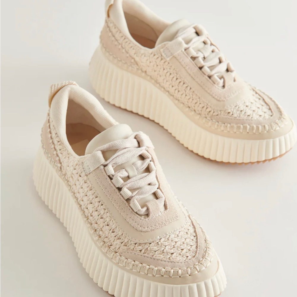 Dolce Vita Cream Platform Sneakers